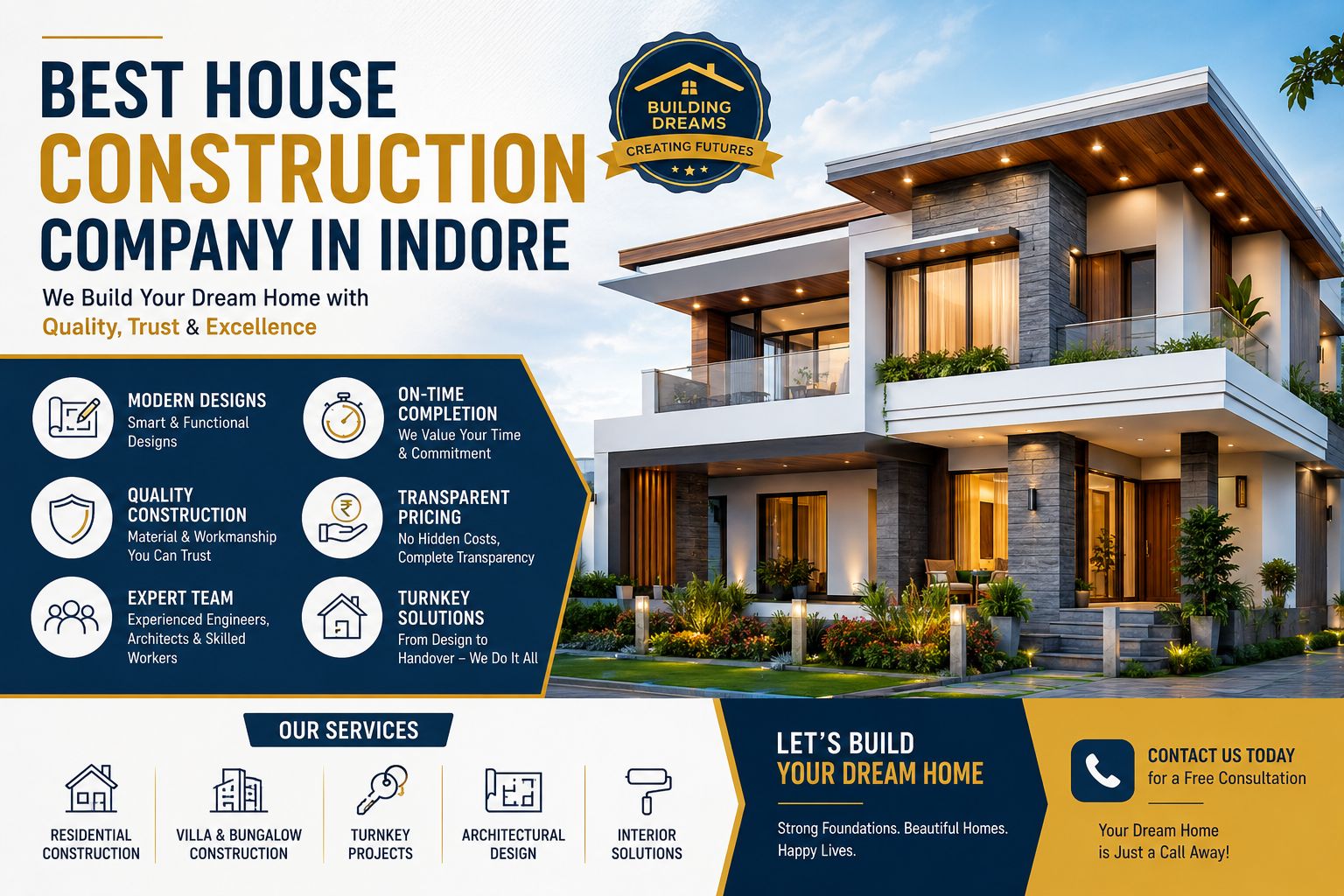 Best House Construction Company in Indore