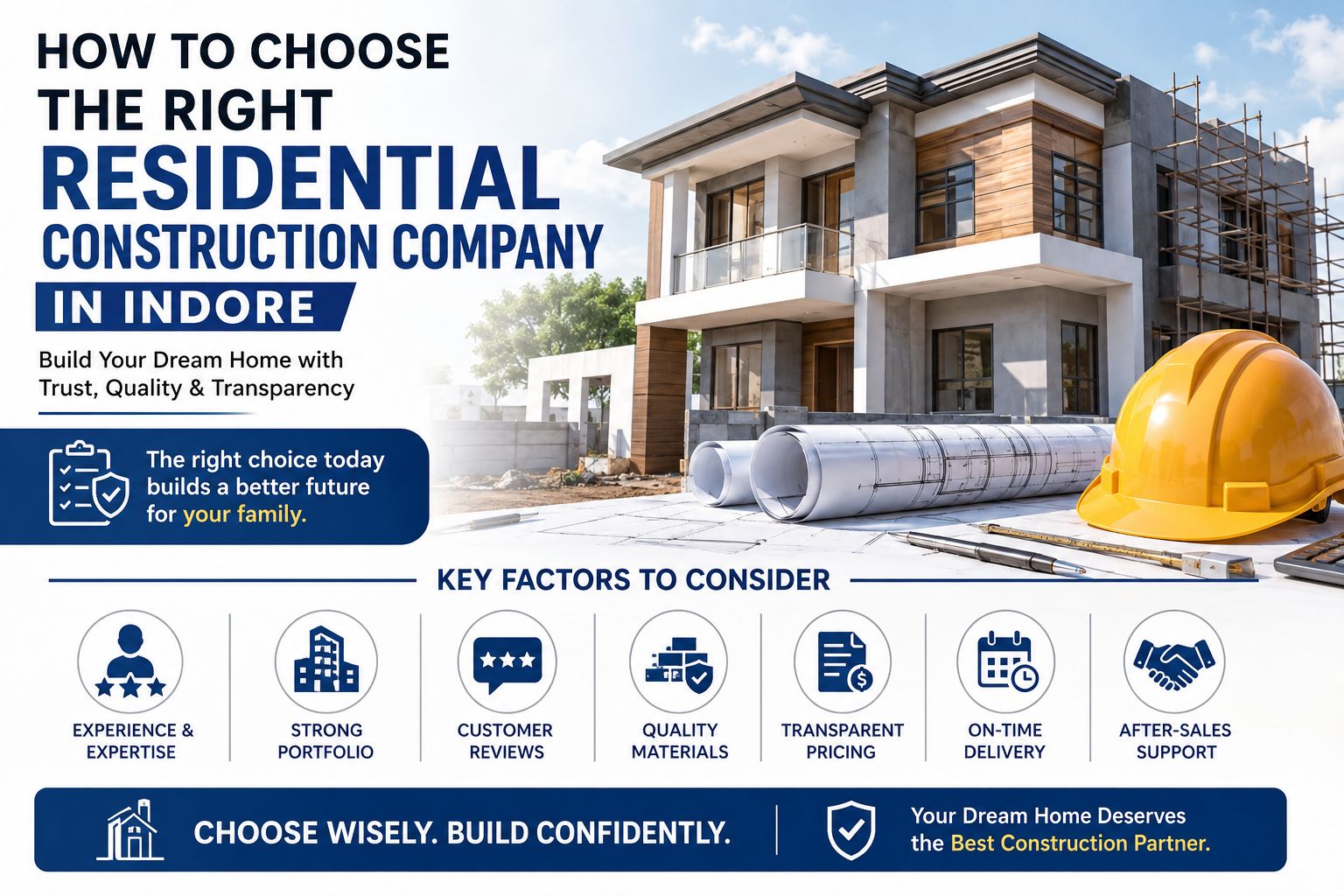 How to Choose the Right Residential Construction Company in Indore?